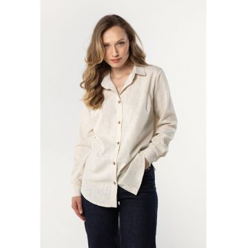 Camasa dama -  croiala lejera - in/viscoza - bej