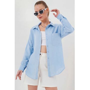 Camasa dama -  In - Albastru gheata
