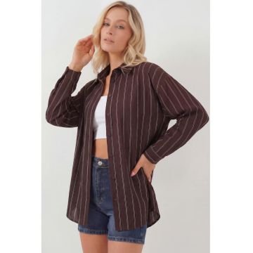 Camasa dama -  Maro inchis - Textil