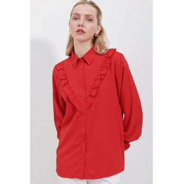 Camasa dama -  Rosu - Textil