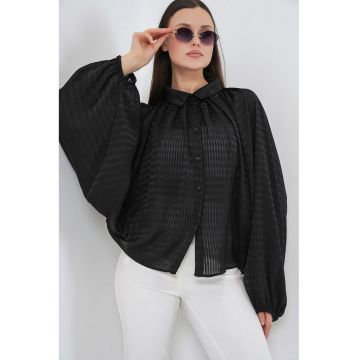 Camasa dama -  Textil - Negru