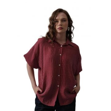 Camasa dama -  Textil - Visiniu -