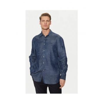 Camasa din lyocell cu guler clasic -