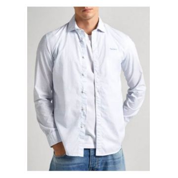 Camasa eleganta din bumbac - Albastru deschis