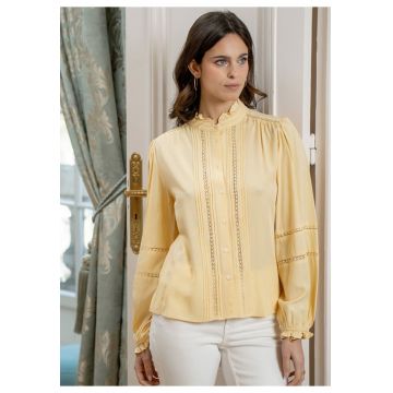 Camasa galbena cu perforatii englezesti 5099 M9 19863 - Galben