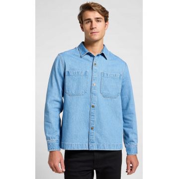Camasa-jacheta  albastru - bumbac - Albastru
