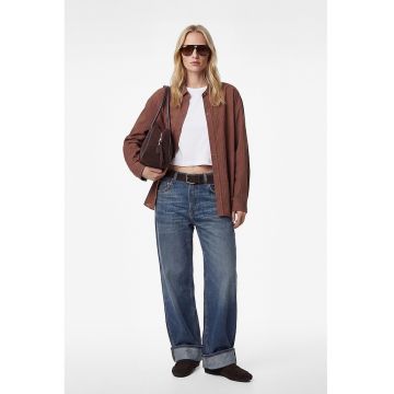 Camasa lejera cu dungi - Maro/Albastru