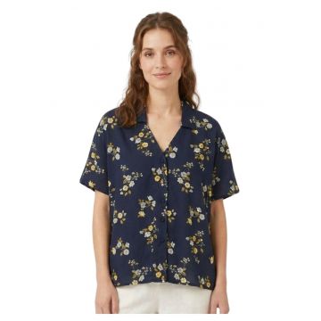 Camasa Marina cu imprimeu floral -