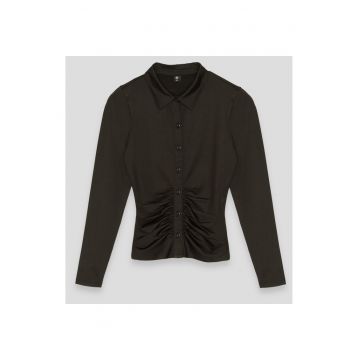 Camasa neagra cu pliuri