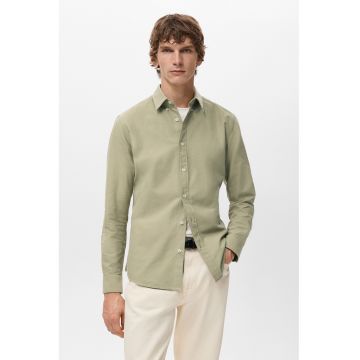 Camasa Oxford din bumbac - Kaki