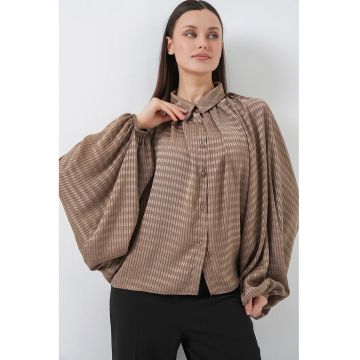 Camasa pentru dama -  Textil - Maro