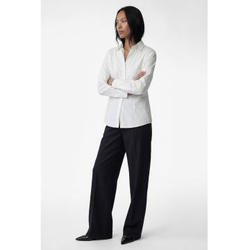 Camasa regular fit cu mansete cu nasturi - Alb