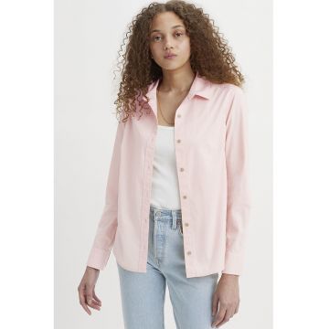 Camasa regular fit de bumbac - Roz pal -