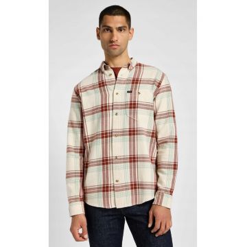 Camasa  Riveted bumbac - Ecru/Bej