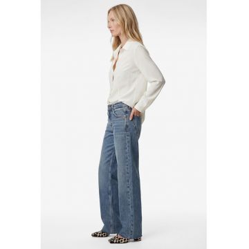 Camasa slim fit uni - Alb fildes