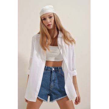 Camasa supradimensionata din bumbac -