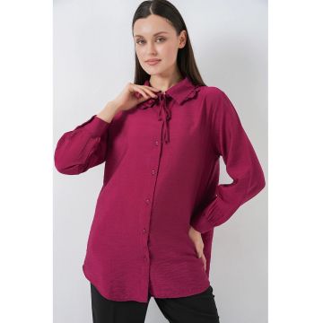 Camasa -  Textil - Pentru dama - Visiniu