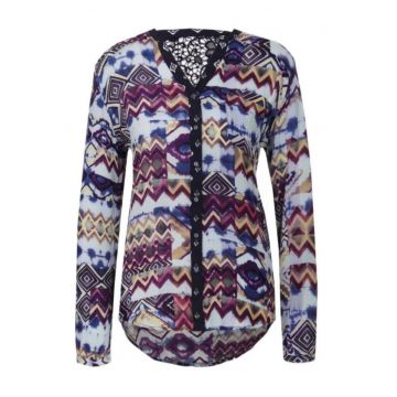 Camasa tunica cu model abstract -