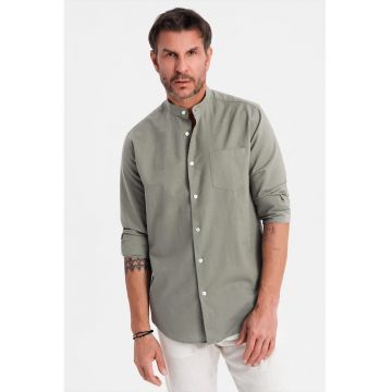 Camasa-tunica de in si bumbac - Kaki