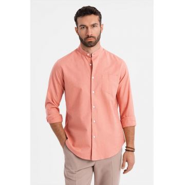 Camasa-tunica de in si bumbac - Roz somon