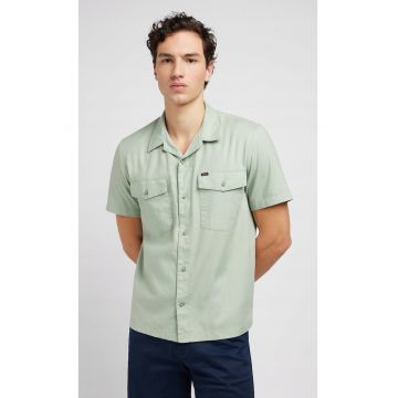 Camasa barbati -  SS CHETOPA - verde - maneca scurta - relaxat