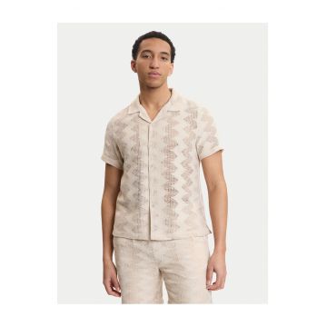Camasa barbati -  bej - 67% poliester - 33% bumbac