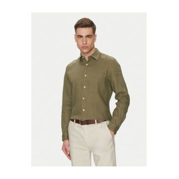 Camasa barbati  culoare verde - bumbac