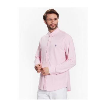 Camasa barbati -  slim fit - roz - bumbac