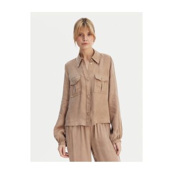 Camasa  bej lyocell-viscoza - Bej