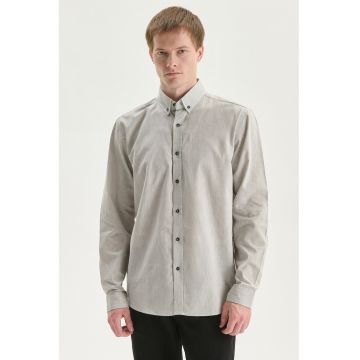 Camasa cu maneci cazute - Gri