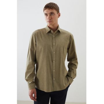 Camasa cu maneci cazute - Verde masliniu