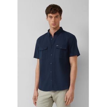 Camasa cu maneci scurte - Bleumarin