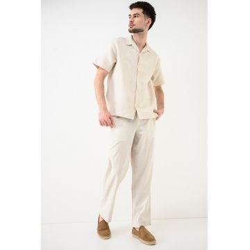 Camasa cu maneci scurte Montauk - Bej