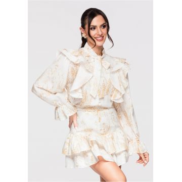 Camasa cu volane  OW-SH-E0001 - Galben