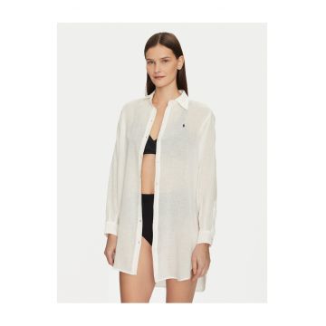 Camasa dama -  60% in - 40% bumbac organic - ecru - Ecru