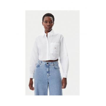 Camasa dama -  bumbac - alb -