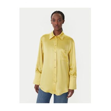 Camasa dama  galben matase - Galben