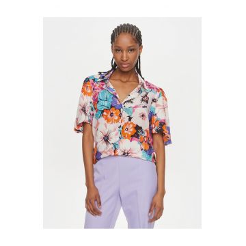 Camasa dama -  multicolor - viscoza - sistem inchidere nasturi -