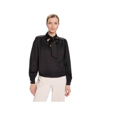 Camasa dama -  poliester/elastan - negru -