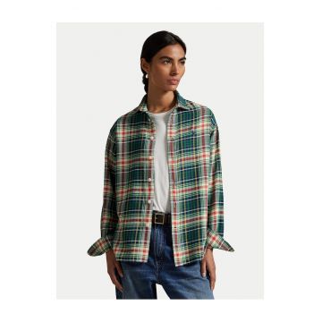 Camasa dama  verde - in carouri