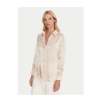 Camasa de dama  ecru - lucioasa