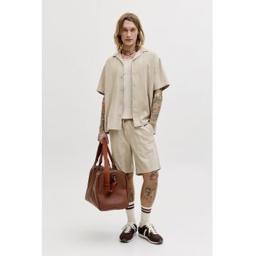 Camasa din amestec de bumbac organic cu maneci scurte