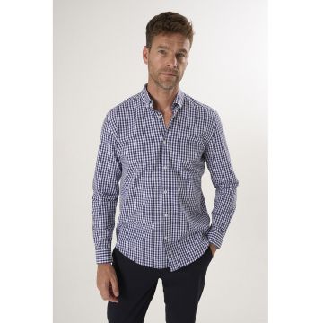 Camasa din bumbac cu model in carouri