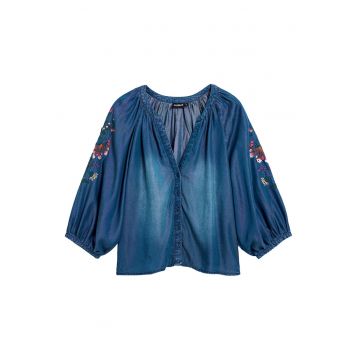 Camasa din denim  pentru femei - Bleumarin