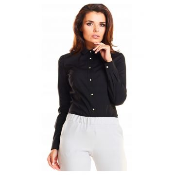 Camasa eleganta de dama clasica - - Negru