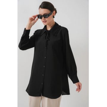 Camasa lunga -  Textil - Negru - Negru
