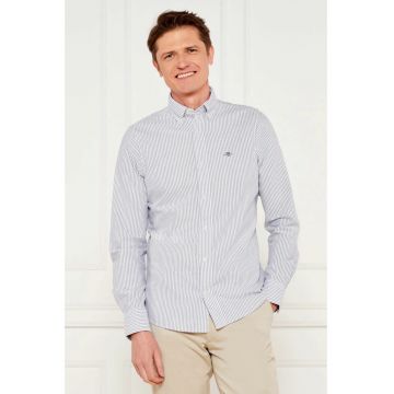 Camasa Oxford Slim Fit  pentru barbati - Albastru