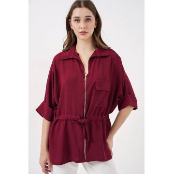 Camasa pentru dama -  Textil - Visiniu