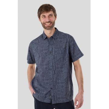 Camasa regular-fit cu maneci scurte Chase - Bleumarin