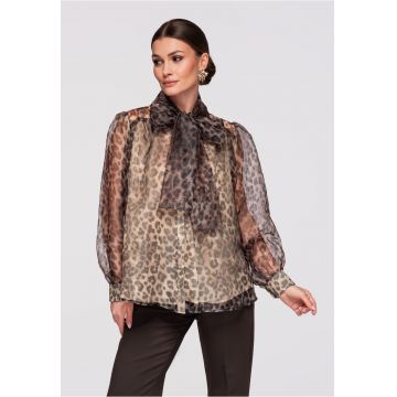 Camasa semitransparenta  OW-SH-E0031 - Bej